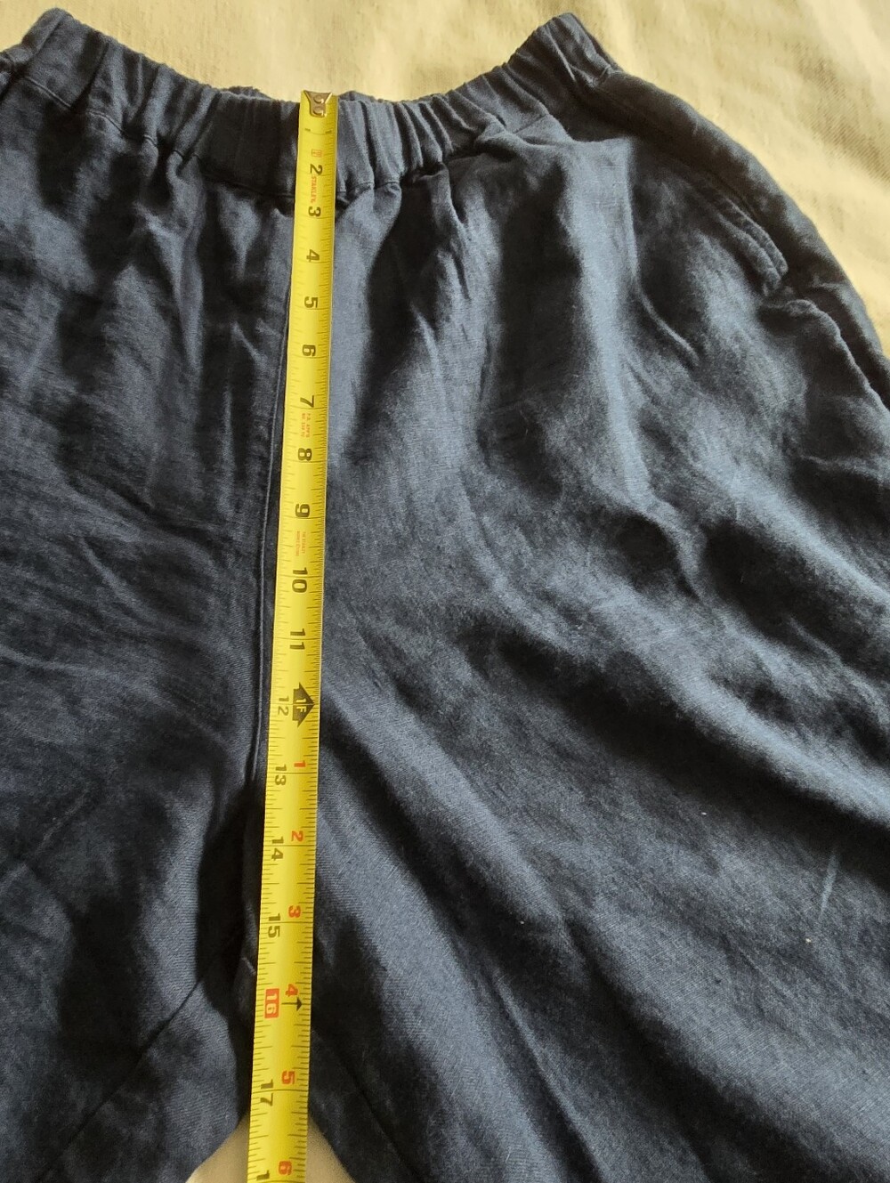 Notperfectlinen York Linen Wide-Leg Pants Admiral Blue Medium - Picture 4 of 8